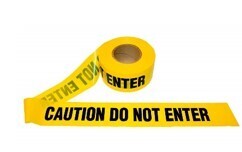 PE warning tape 'DO NOT ENTER/ CAUTION' 7.5CMX200MX0.1MM