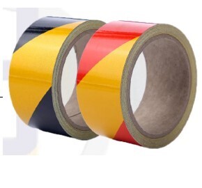 Reflective Tape Black/Yellow, 75mm, 20Meter RT20M-BY