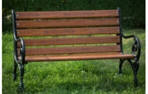 3-4 Seater Hardwood VIP Outdoor Garden Bench Chair (5ft) - Handcrafted in Kenya