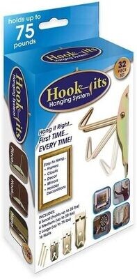 Hook-Its, Picture Hooks Hanging Kit 32 Pcs KL-7130 [as seen on TV]