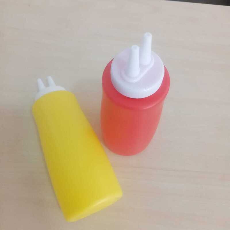 Plastic sauce bottle 2 bottles squeezable sauce bottle #DruMax230261