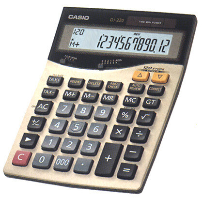 DJ-220/220D Casio Calculator