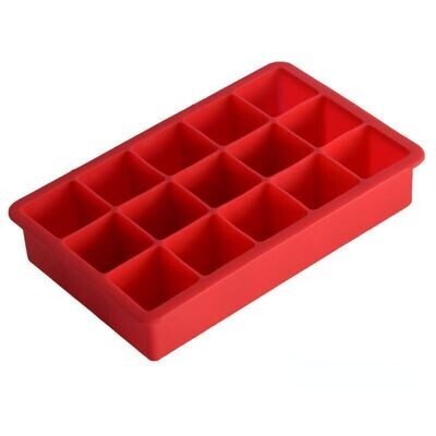 Silicon ice cube tray 15 Square Silicone Large Mould Wax Ice Cube Tray Jelly Juicy Mold Icing Freezer #083