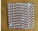 PS6MM 6mm x 197mm Paper Recyclable Drinking Straw - Bulk Pack of 100