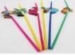 Fancy Straw with Fruit Décor - Assorted Colors | Pack of 12PCS | Product Code: S011