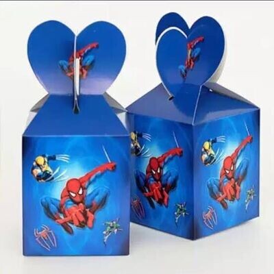Spiderman Kids Party Gift Box Cartoon Souvenir Box - Set of 10