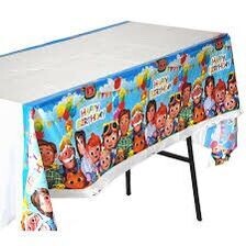 Coco melon Cartoon Tablecloth Cake Table Decoration