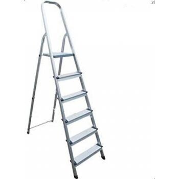 STL6 Aluminum Frame Standing Step Ladder - 6Steps