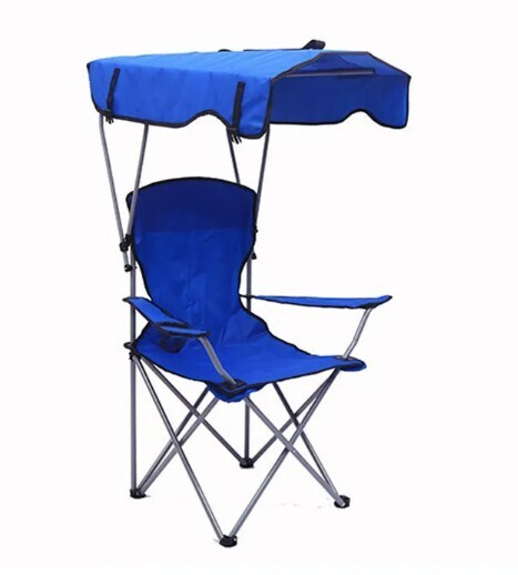 Fishing &amp; Camping Chair with Canopy and Cup Holder - Portable and Comfortable KP-005