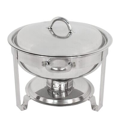 7.5L Stainless Steel Round Chafing Dish Set - Buffet Catering Warmer