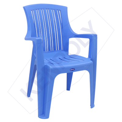 Kenpoly Plastic Chair 2016 High Back - Ergonomic Comfort and Style Blue