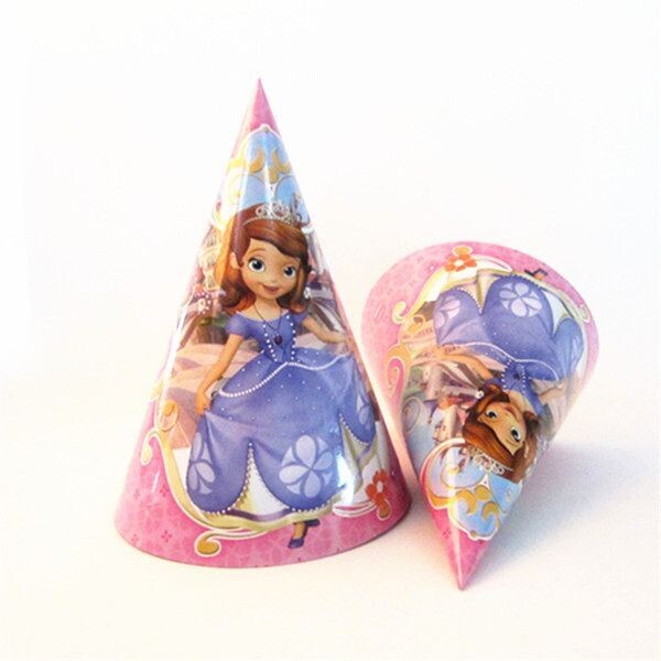 Coco Melon Theme Disney Cartoon Birthday Party Hats - Set of 10