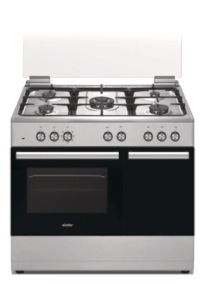 Simfer 9506NEI Professional Cooker 5 Gas + Electric Oven with Cylinder Compartment + FREE Apron & Mitten Set