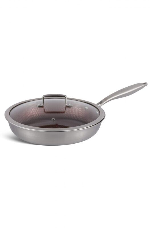 Edenberg Deep Fry Pan 28cm (3.7L) Tri-Ply Stainless Steel induction friendly Cookware EB-14156 SUS-304/SUS430