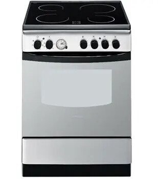 Ariston CE6VM3(X)R/A6V530(X)EX 4 Plate Ceramic Cooker - Culinary Versatility in Stainless Steel