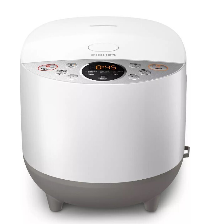 Philips HD4515 Digital Rice Cooker - Smart 3D Heating, Bakuhanseki Coating, 1.8L Capacity