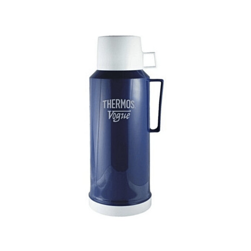 Thermos Vogue Glass Vacuum Flask – 1L Blue