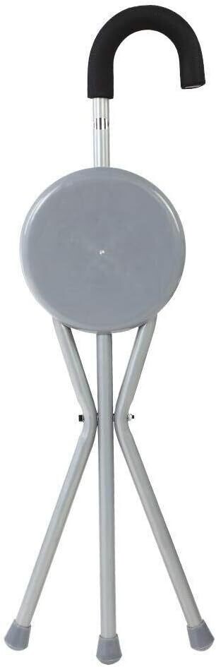 Walking Stick with Chair - Portable Folding Seat Stool Crutches (Model DY5911L / YM911L)
