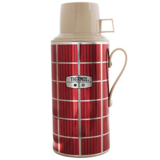 Thermos Flask Traditional vacuum Insulated Flask 1.8L #18qh Red