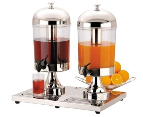Signature juice Dispenser 16.0 Ltr (8 x 2 Ltr) Double Juice Dispenser SC-SJD-08B