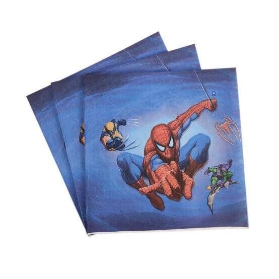 Party Serviettes Spiderman Birthday party Napkins 20pcs