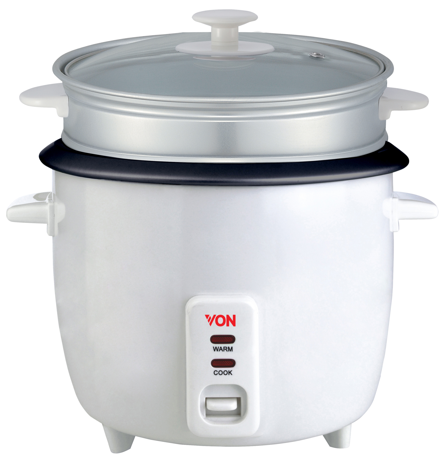 Rice Cooker + Steamer 1.8 Liters White - RM/289: Effortless Cooking with Precision