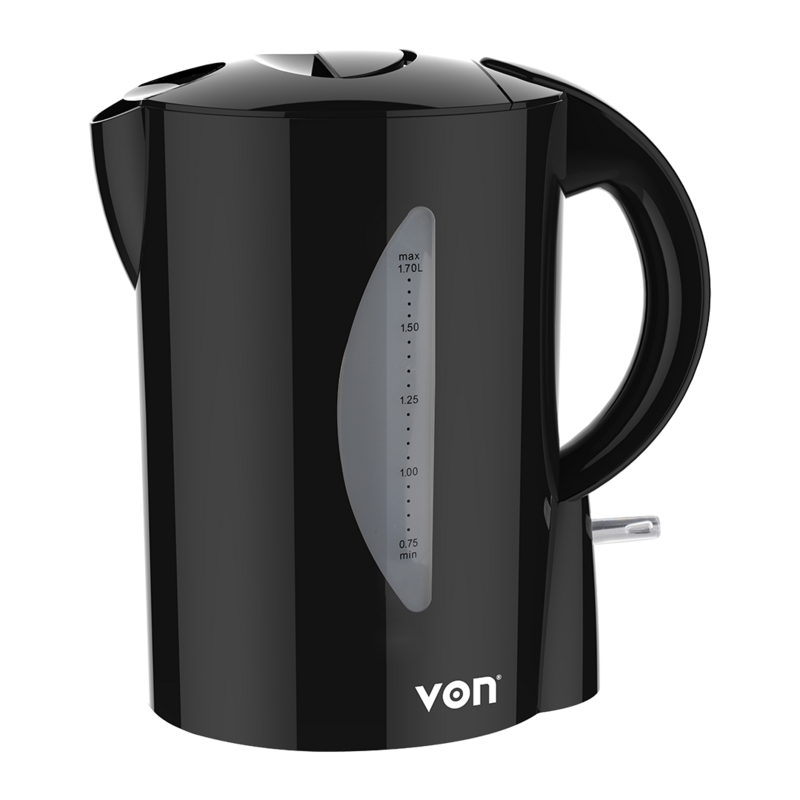 Von VSKC17BVK 1.7L Corded Kettle 2200W - Black