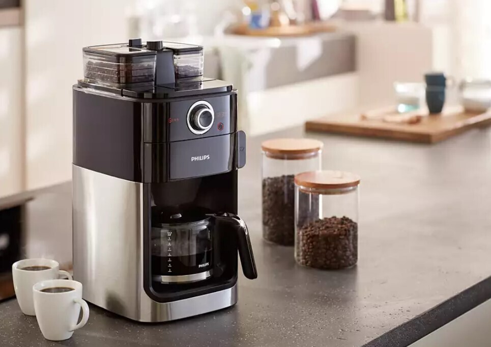 Philips Grind &amp; Brew Coffee Maker HD7762/00 - Freshly Ground Coffee Delight