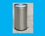 Premium Stainless Steel Swing-Top Waste Dustbin - 60 Liters, 38x38x75cm