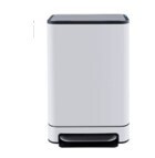 Jumbo Stainless Steel &amp; ABS Dustbin - 40 Liters, BS-2230-40L
