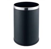 Iron Paint Body Dustbin - 225x270mm - Black (C304B)