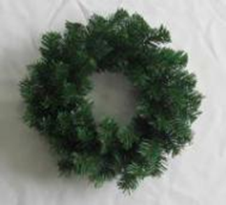Christmas wreath plain green 30Cm General Pvc Christmas Wreath ,52Tips, SYHHA-0322131