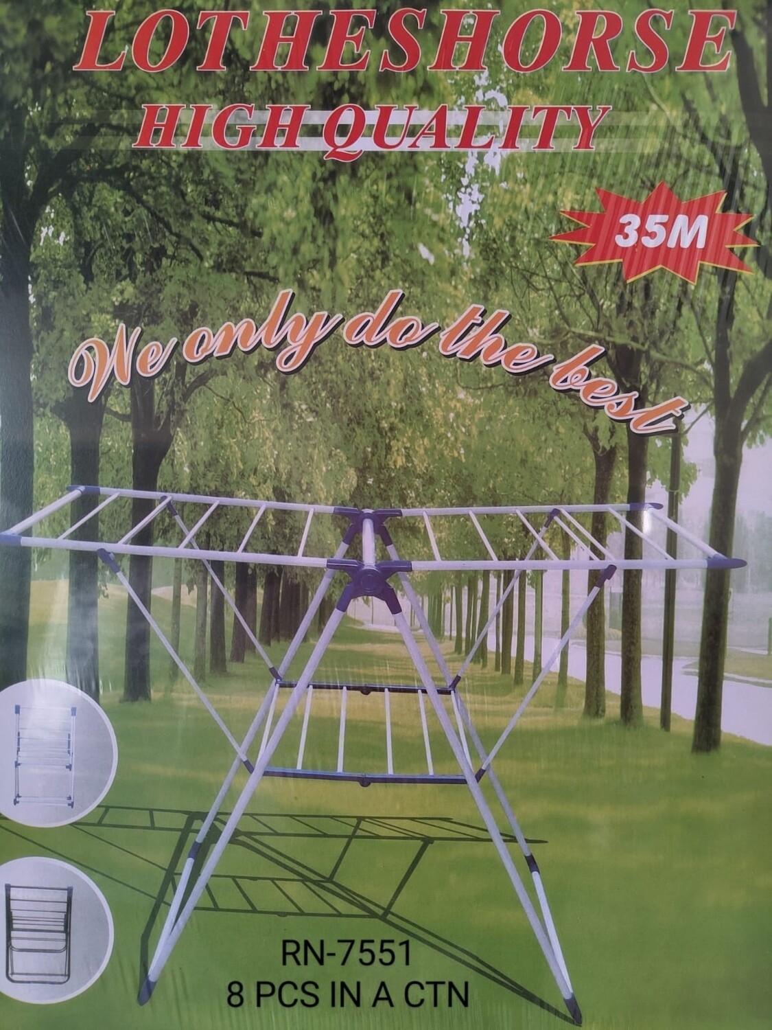 Coated Steel Clothes Drying Rack RN7551
