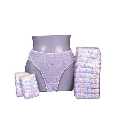 Disposable Ladies Panties Underwear- Free Size (10PCS Pink) - Model KL-7060WUND