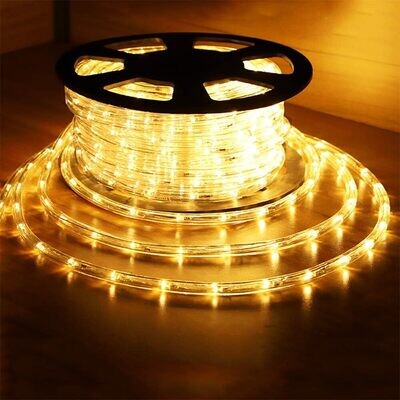 Led Rope Lights 100Meters Length,With Plug,Color:Warm White SYDA-042170