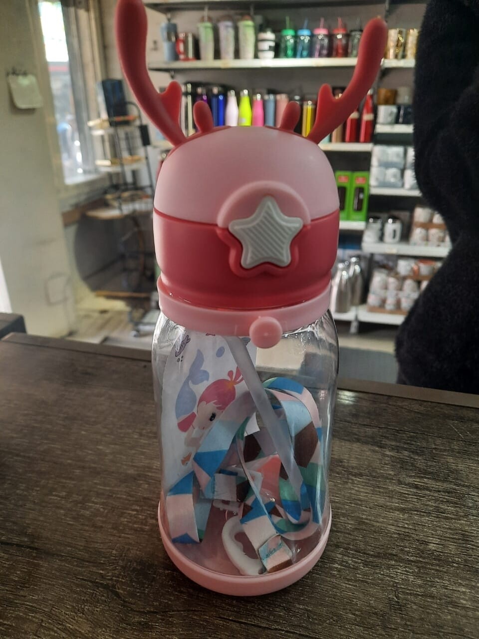 Kids water bottle with ears