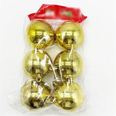 Christmas Decoration Balls 8cms 6pcs #SYQA-0122232