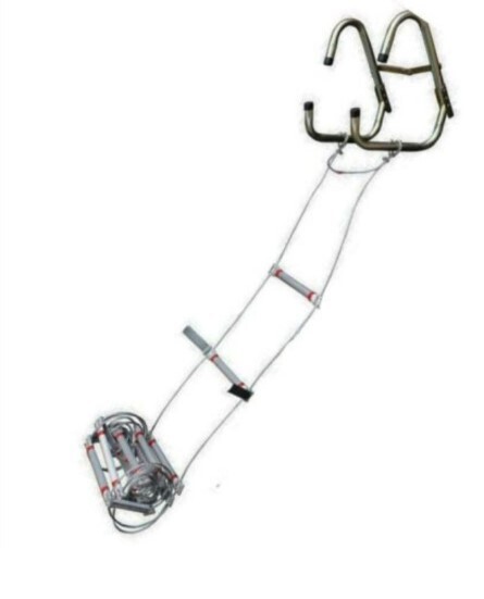 Emergency Escape Ladder 60ft with 58 Metal Rungs - Rapid Fire Exit Solution