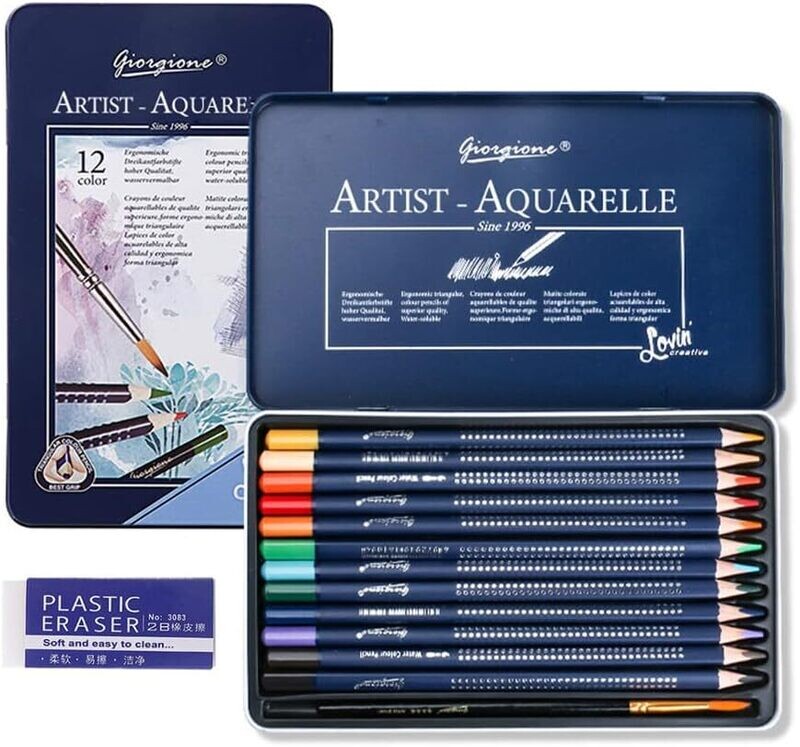 Artist Aquarelle Drawing Supplies Set 12 Colours - Unlock Your Creative Potential