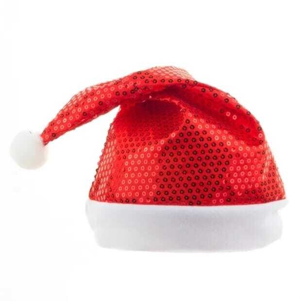 Christmas Paillette Hat 28*40cm RED Christmas hat #SYSDMA-1023108