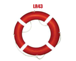 Rescue Ring Life 4.3Kgs - Orange with Reflective Grey Strips and White Rope (Grey/White)