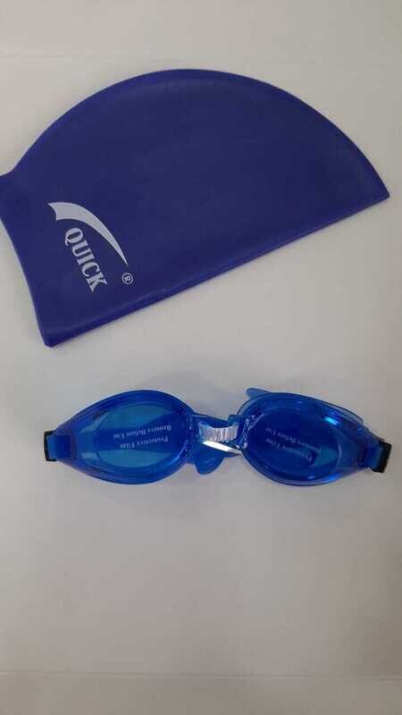 Swimming cap and swimming Goggles set of 2 PARIS