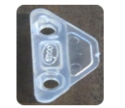 EBCO GSH-2 Glass Side Holder - Clear, Pack Of 50