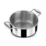 Stahl Stainless Steel sauce pot Triply 22cm casserole pot with lid