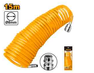 Ingco AH1151 Air Hose - 15M PU Hose with Europe Type Connector