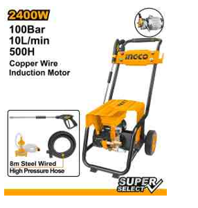 INGCO HPWR30018 Commercial High Pressure Washer - 2400W, 100Bar