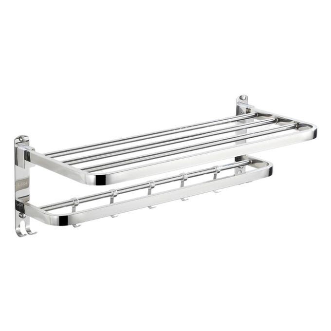 304 Stainless Steel Bathroom Towel Rack Double - Model XBT-0485