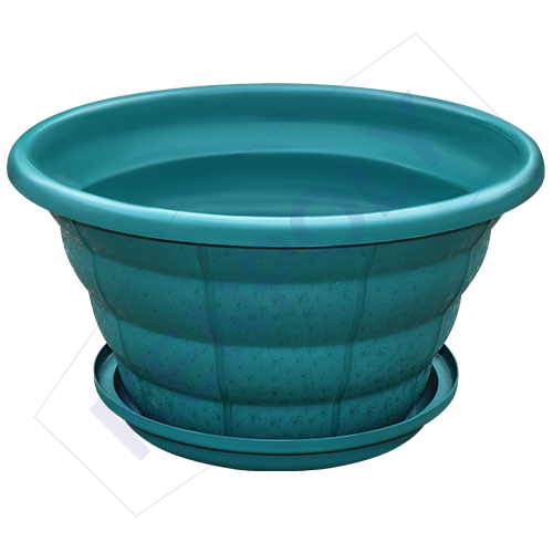 Kenpoly Flower Pot - Large Planter No.10 with Dish (30 Litres)
