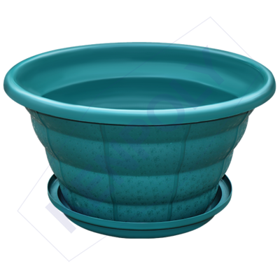 Kenpoly Flower Pot - Large Planter No.10 with Dish (30 Litres)