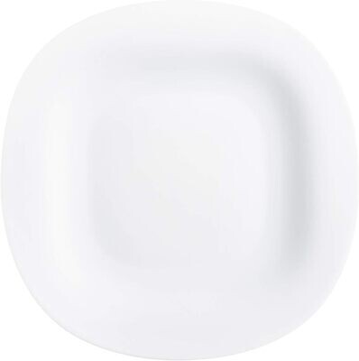 Luminarc Carine White 8.25 Inch (21cm) Square Soup Plate - Set of 6